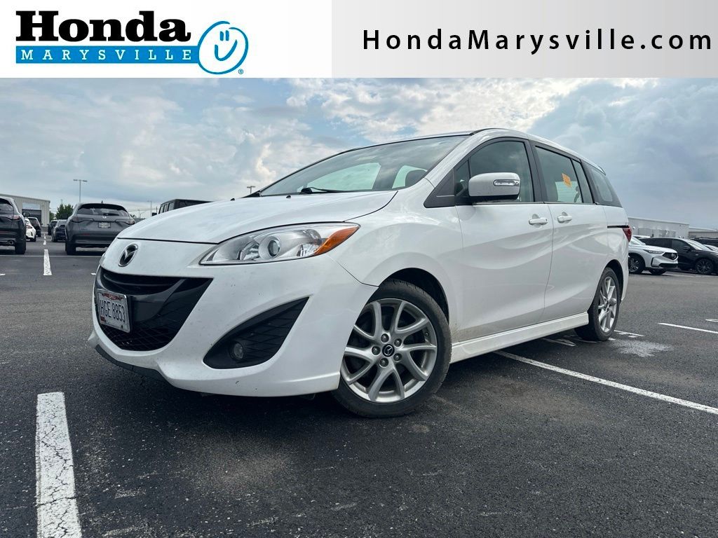 Crystal White Pearl 2014 Mazda MAZDA5 Minivan Front-Wheel Drive 5-Speed Automatic Overdrive