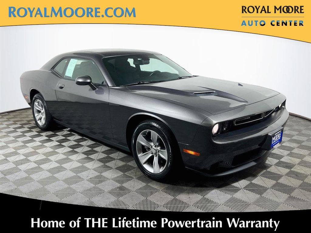 Gray (Granite Crystal Metallic Clearcoat) 2017 Dodge Challenger Coupe Rear-Wheel Drive 8-Speed Automatic