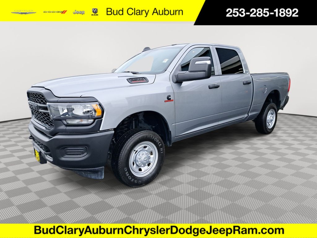Billet Silver Metallic Clearcoat 2024 RAM 2500 Tradesman Crew Cab 4WD Pickup Truck Four-Wheel Drive 6-Speed Automatic