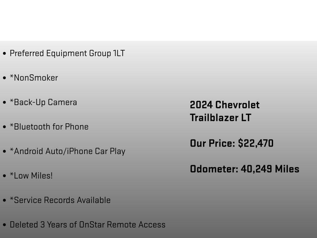 2024 Chevrolet TrailBlazer LT Gray at Auto Express Mitsubishi