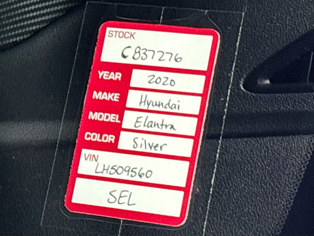 2020 Hyundai Elantra SEL