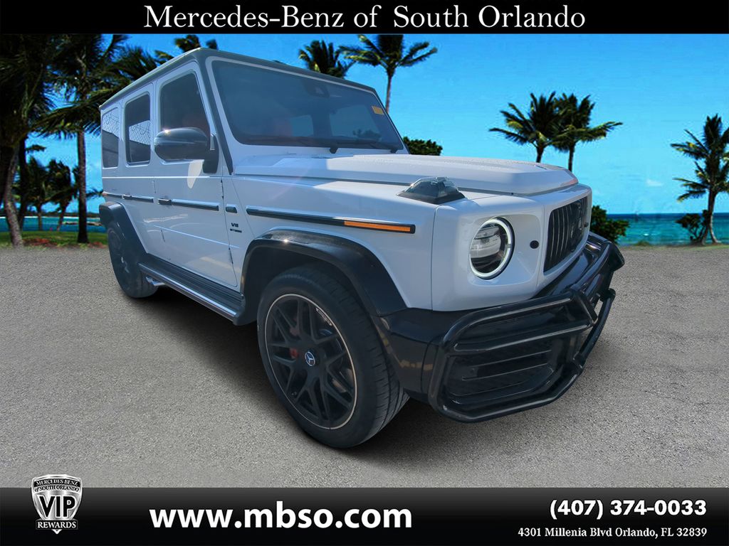 MANUFAKTUR Moonlight White Metallic 2023 Mercedes-Benz G-Class AMG G 63 4MATIC SUV / Crossover All-Wheel Drive 9-Speed Automatic