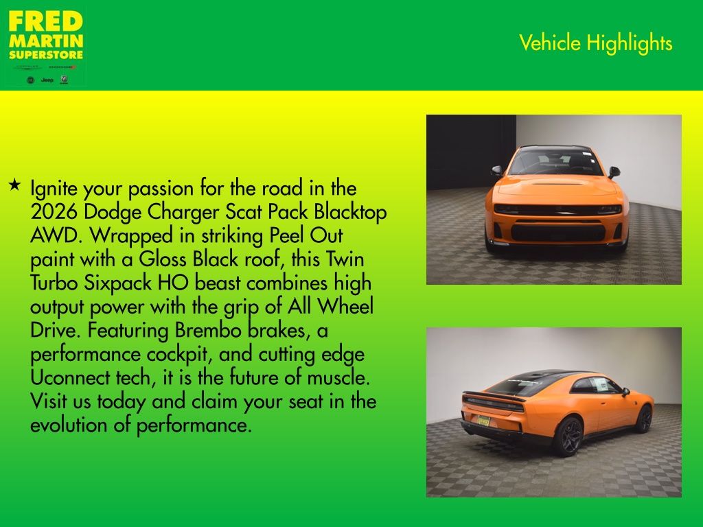 new 2026 Dodge Charger car, priced at $56,918