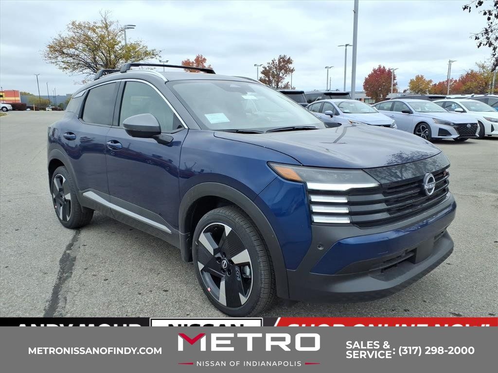 Deep Blue/Gun Metallic 2025 Nissan Kicks SUV / Crossover All-Wheel Drive Continuously Variable Transmission