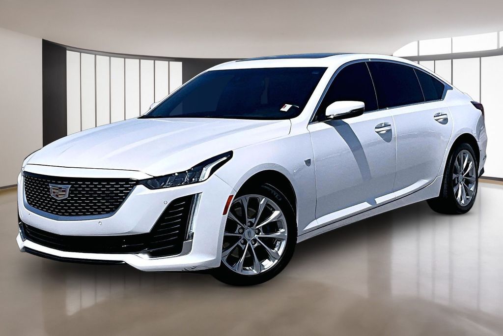 Crystal White Tricoat 2024 Cadillac CT5 Premium Luxury AWD Sedan All-Wheel Drive Automatic