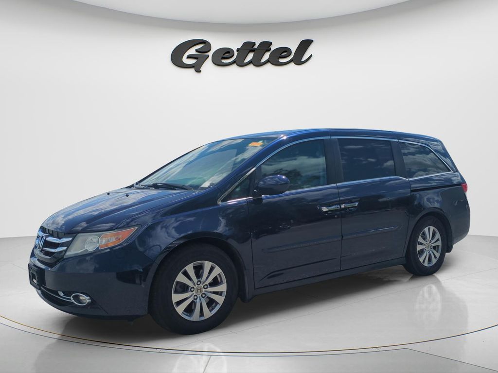 Blue 2015 Honda Odyssey EX-L FWD Minivan Front-Wheel Drive 6-Speed Automatic