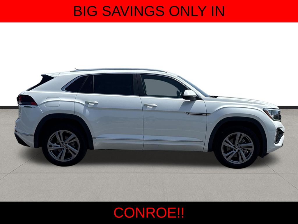 2024 Volkswagen Atlas Cross Sport 2.0T SEL R-Line White at DeMontrond Gulf Freeway