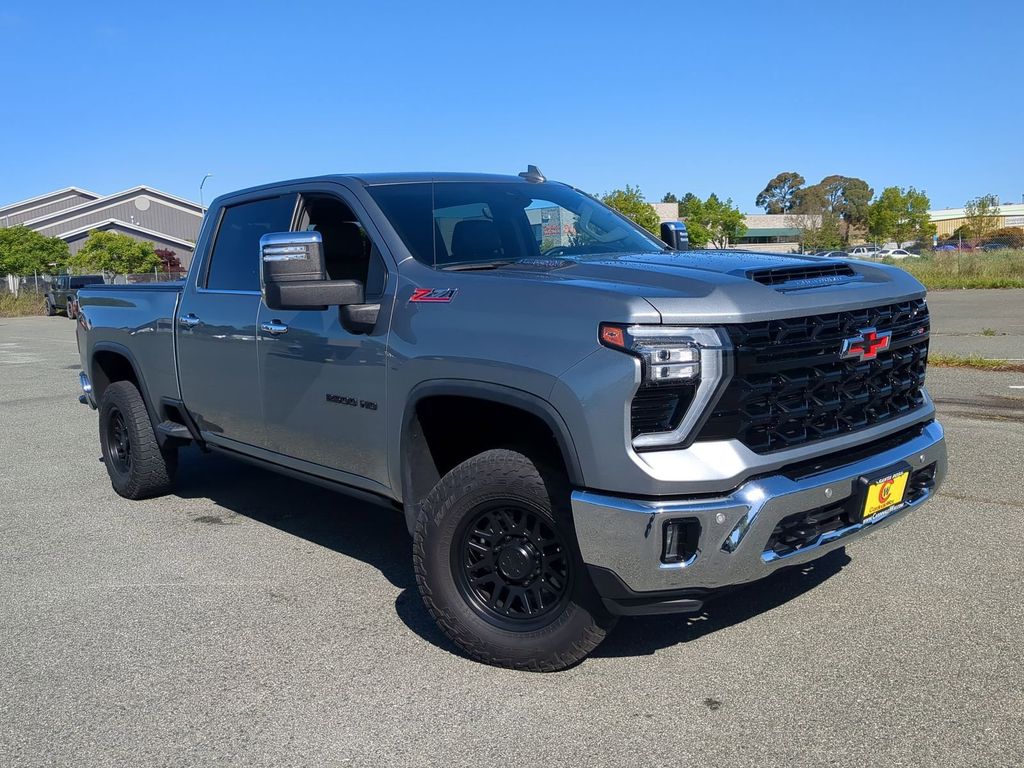 Sterling Gray Metallic 2024 Chevrolet Silverado 2500HD LTZ Crew Cab 4WD Pickup Truck Four-Wheel Drive Automatic