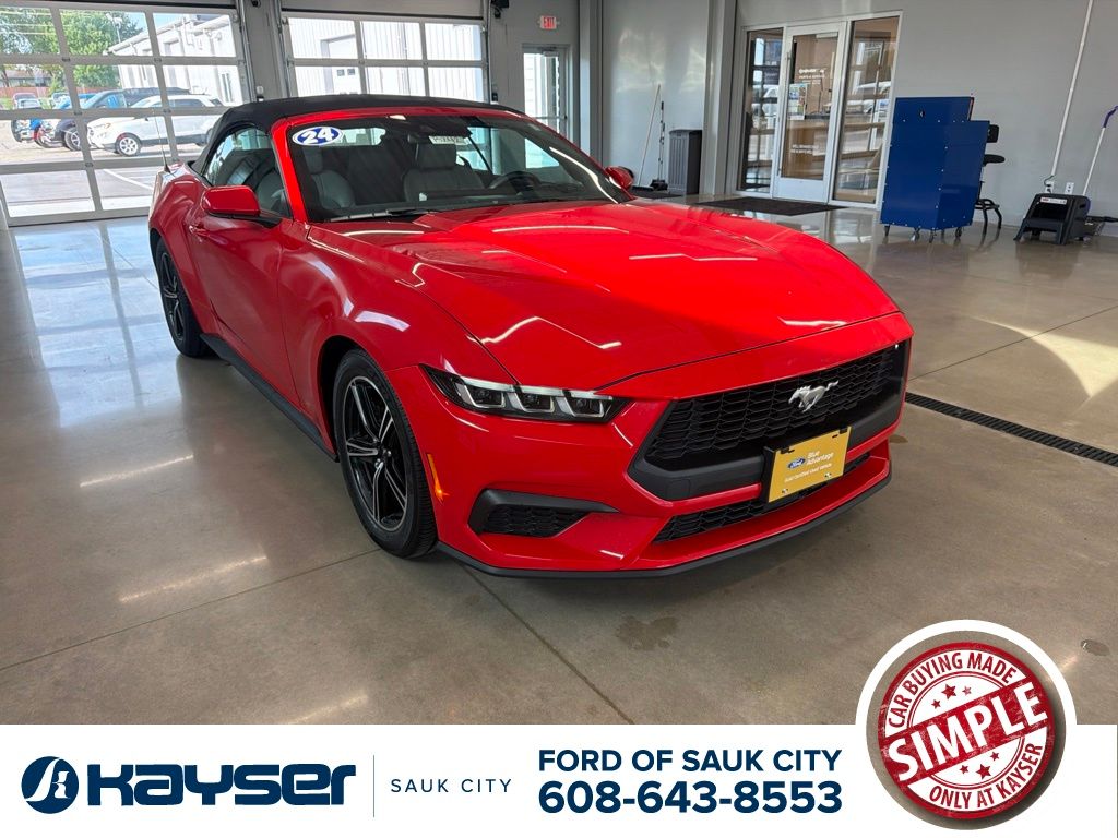 Race Red 2024 Ford Mustang Convertible Rear-Wheel Drive Automatic