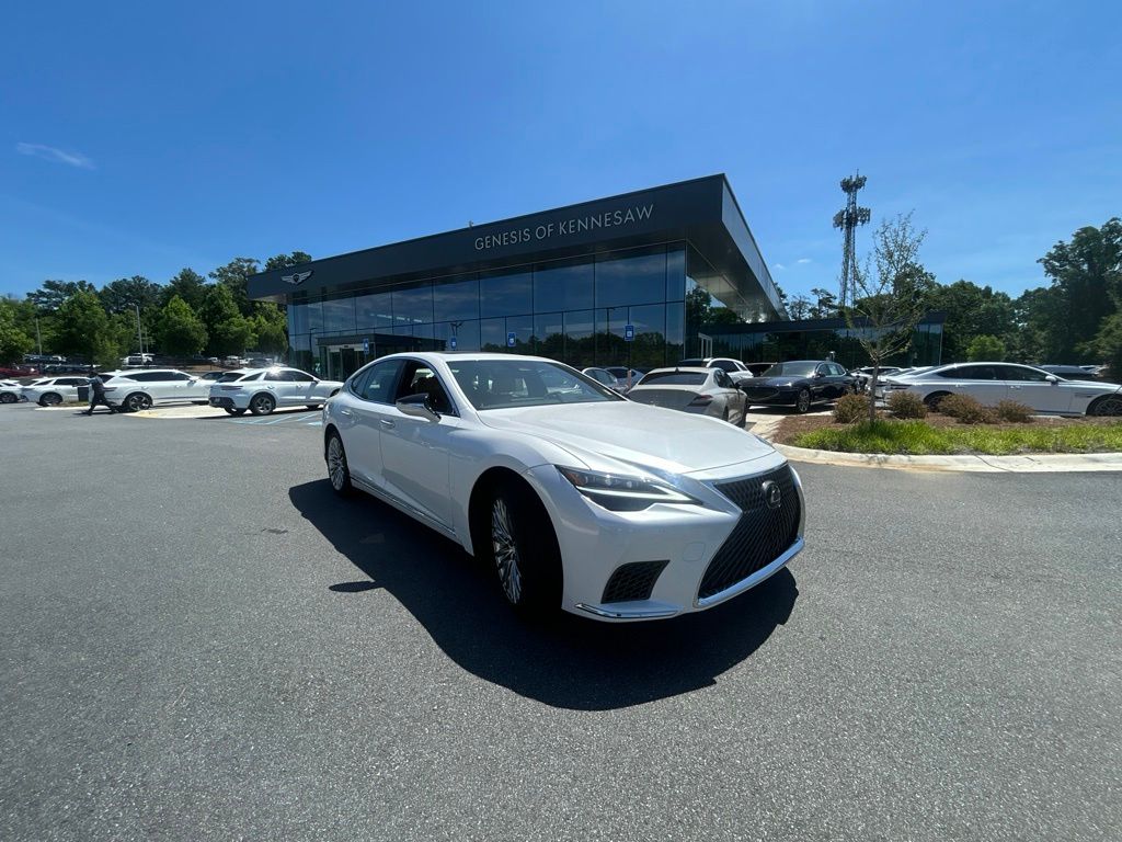 White Pearl 2025 Lexus LS 500 RWD Sedan Rear-Wheel Drive Automatic
