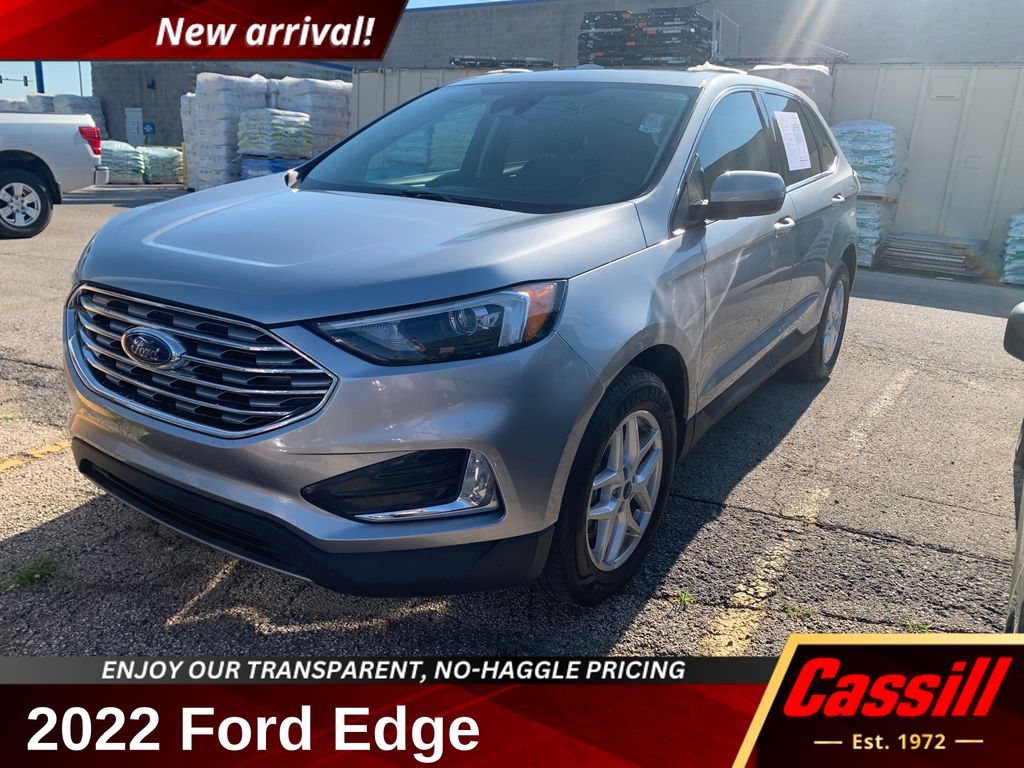 Silver Metallic 2022 Ford Edge SUV / Crossover All-Wheel Drive 8-Speed Automatic