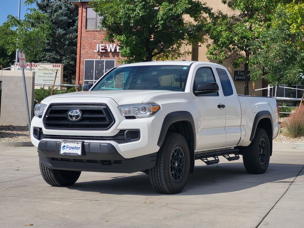 Super White 2020 Toyota Tacoma Pickup Truck Four-Wheel Drive 6-Speed Automatic