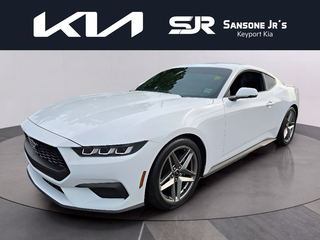 Oxford White 2024 Ford Mustang Coupe Rear-Wheel Drive Automatic