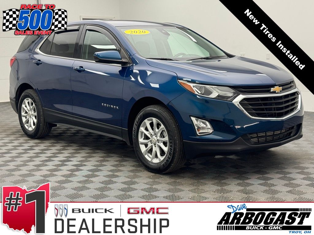 Pacific Blue Metallic 2020 Chevrolet Equinox SUV / Crossover Four-Wheel Drive 6-Speed Automatic Overdrive