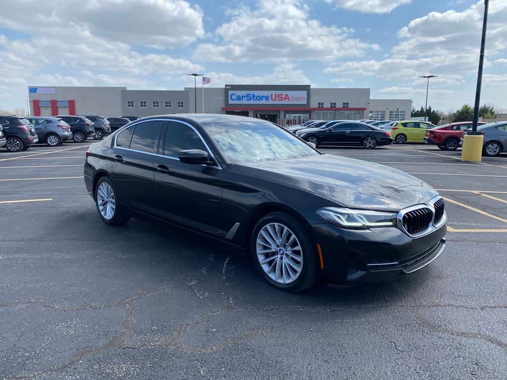 Black Sapphire Metallic 2021 BMW 5 Series 530i RWD Sedan Rear-Wheel Drive 8-Speed Automatic