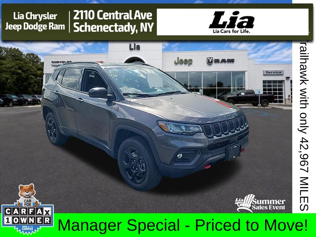 Gray 2024 Jeep Compass SUV / Crossover Four-Wheel Drive 8-Speed Automatic