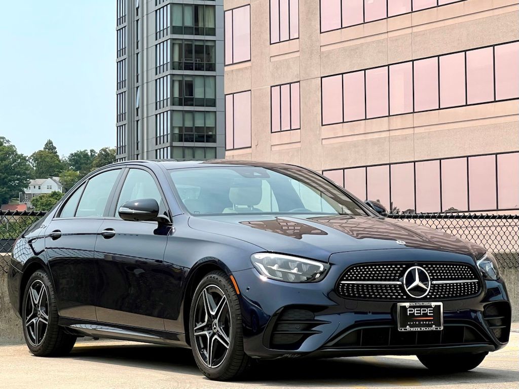 Nautical Blue Metallic 2023 Mercedes-Benz E-Class Sedan All-Wheel Drive 9-Speed Automatic