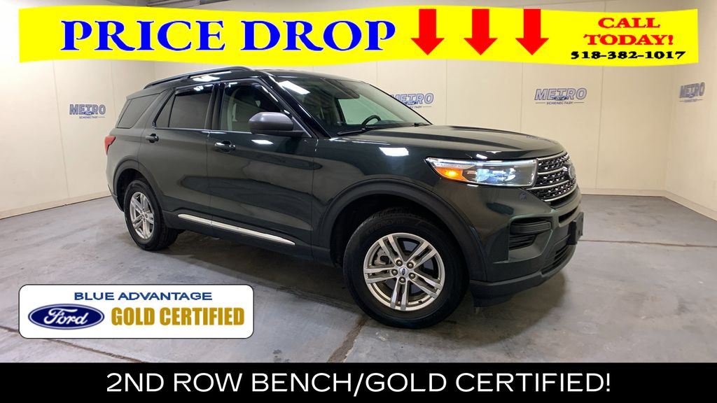 Green Metallic 2023 Ford Explorer XLT AWD SUV / Crossover All-Wheel Drive Automatic