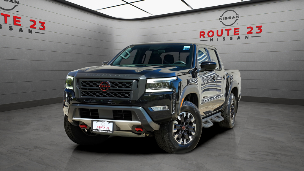Super Black 2023 Nissan Frontier Pickup Truck Four-Wheel Drive 9-Speed Automatic