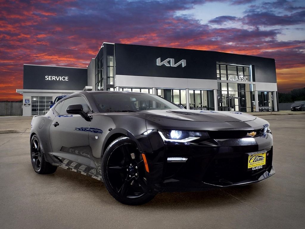 Black 2016 Chevrolet Camaro 2SS Coupe RWD Coupe Rear-Wheel Drive 8-Speed Automatic