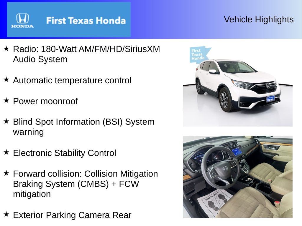 Used Car 2021 Honda Cr-v  Ex For Sale Under $25,000 In Austin, Texas