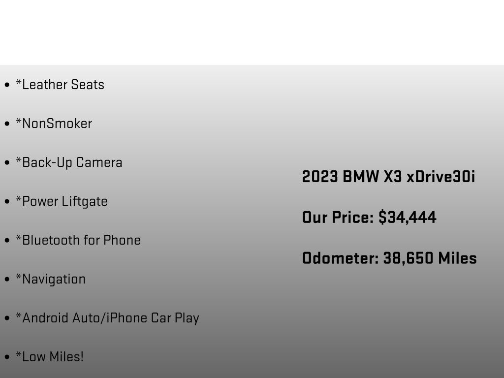 2023 BMW X3 xDrive30i - 11