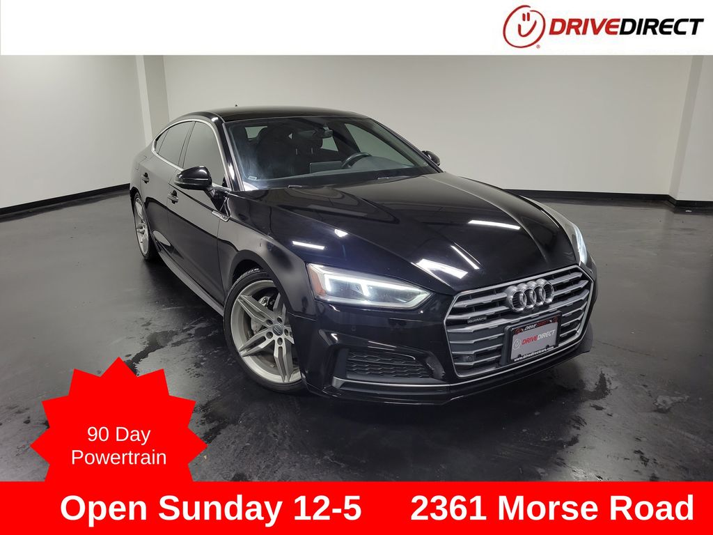 Mythos Black Metallic 2018 Audi A5 Sportback 2.0T quattro Prestige AWD Sedan All-Wheel Drive 7-Speed Automatic