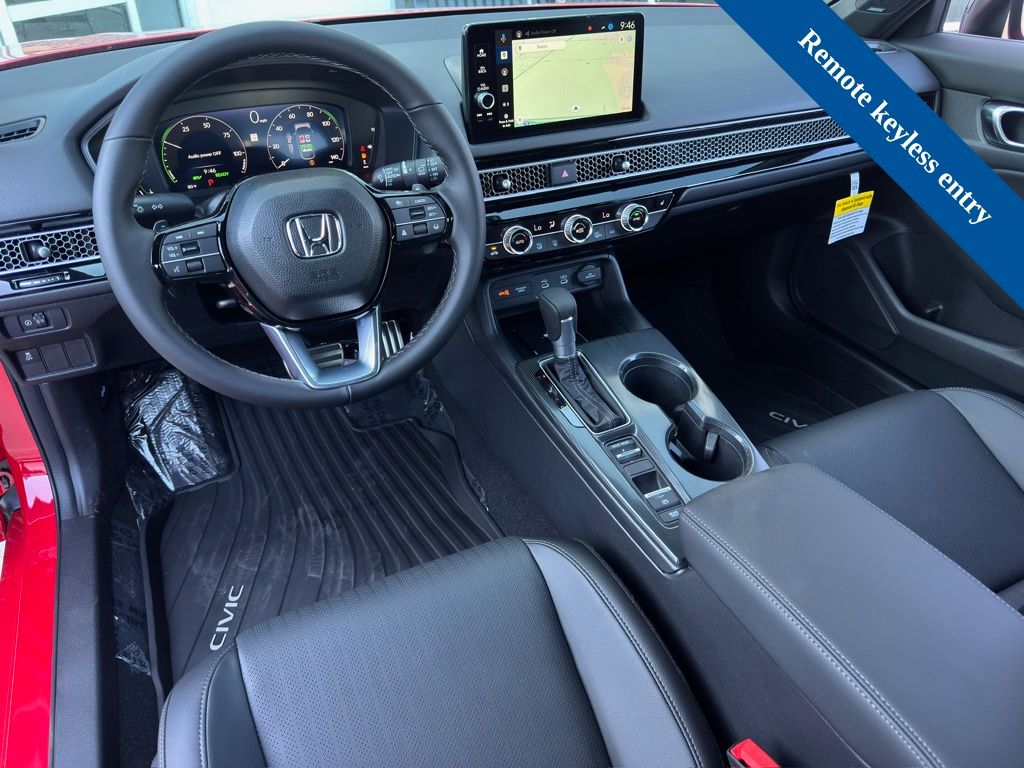 2026 Honda Civic Hybrid Sport Touring Red at Community Honda
