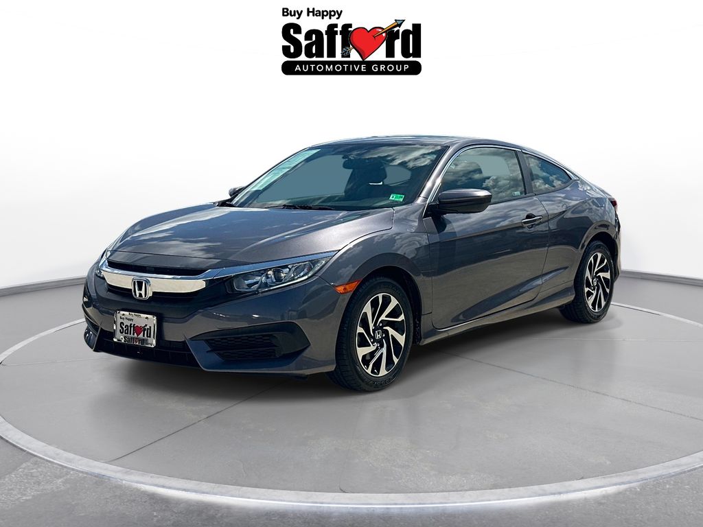 Gray (Modern Steel Metallic) 2018 Honda Civic Coupe Coupe Front-Wheel Drive Continuously Variable Transmission