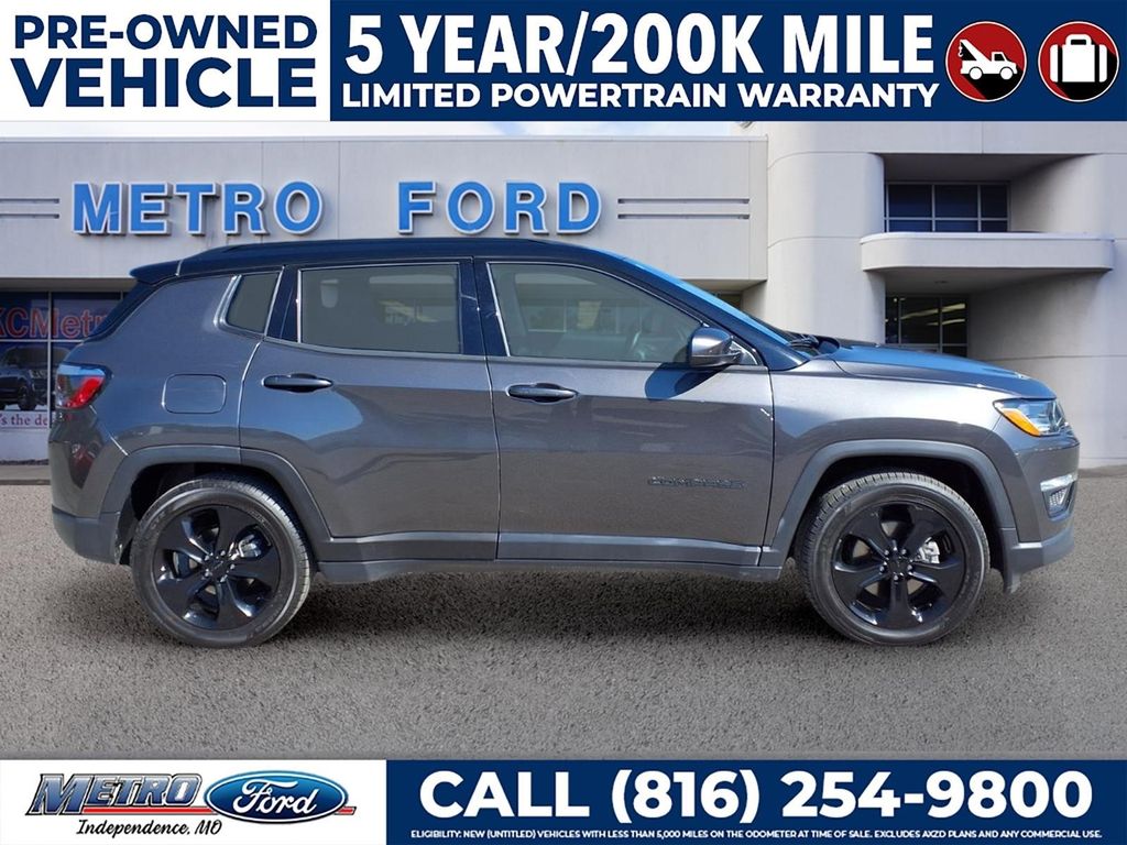 Used 2021 Jeep Compass Altitude with VIN 3C4NJCBB1MT523250 for sale in Kansas City
