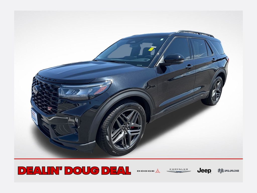 Black Metallic 2025 Ford Explorer SUV / Crossover All-Wheel Drive Automatic