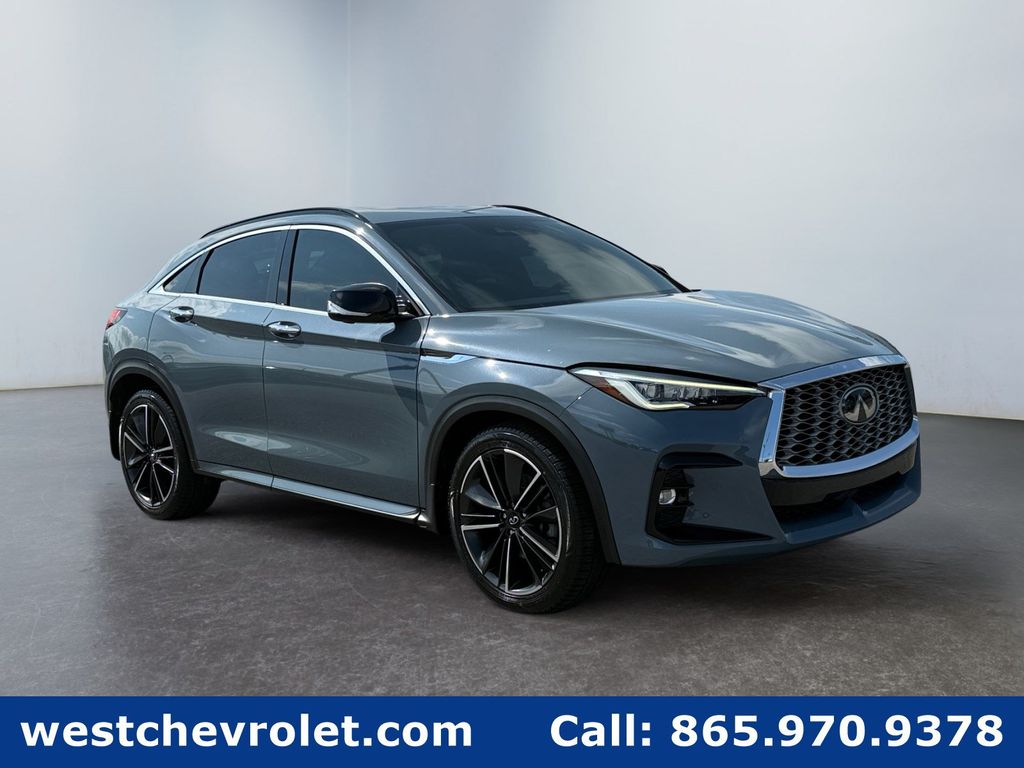Slate Gray 2022 INFINITI QX55 SUV / Crossover All-Wheel Drive Continuously Variable Transmission