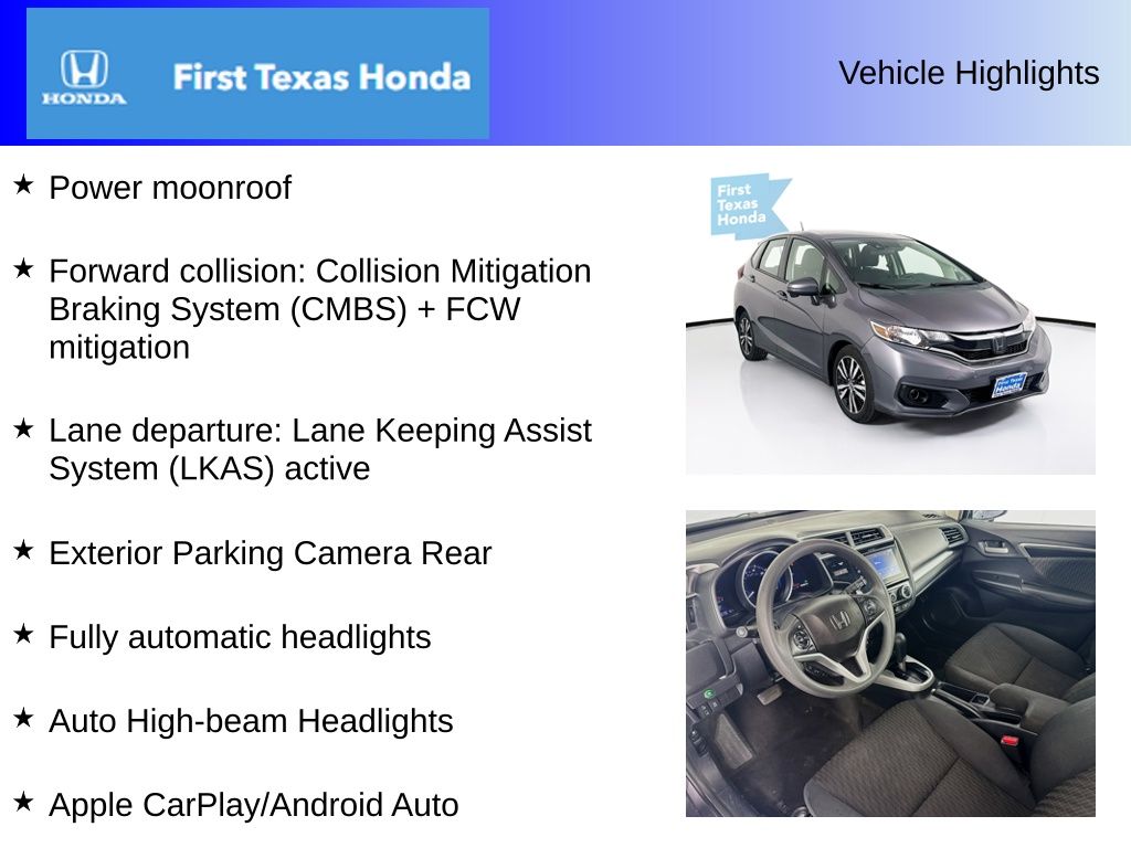 Used Car 2019 Honda Fit  Ex For Sale Under $10,000 In Austin, Texas