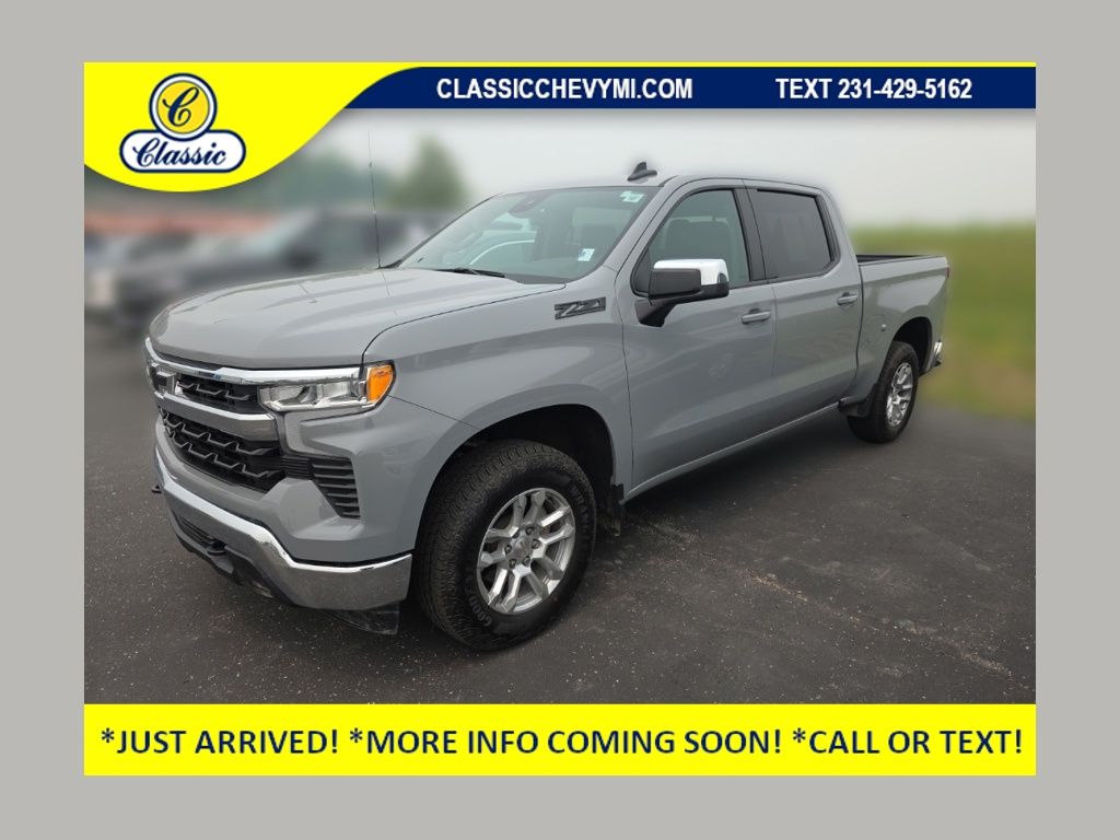 Slate Gray Metallic 2024 Chevrolet Silverado 1500 Pickup Truck Four-Wheel Drive Automatic