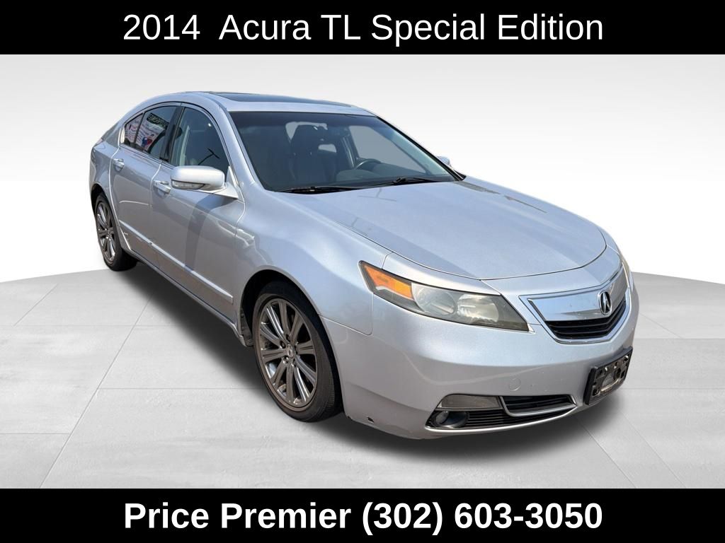 Silver 2014 Acura TL Sedan Front-Wheel Drive 6-Speed Automatic