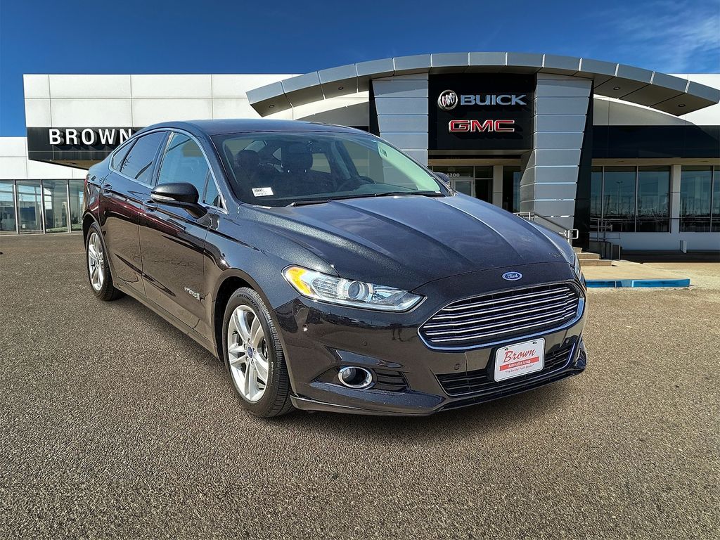 Tuxedo Black 2015 Ford Fusion Hybrid Titanium FWD Sedan Front-Wheel Drive Continuously Variable Transmission