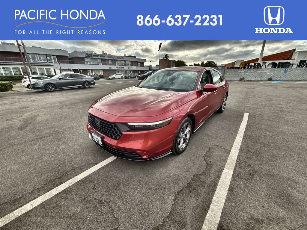 Radiant Red Metallic 2023 Honda Accord EX FWD Sedan Front-Wheel Drive Continuously Variable Transmission