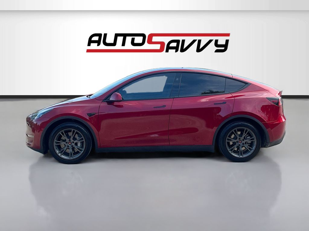 2025 Tesla Model Y Long Range Red at AutoSavvy Houston Northwest
