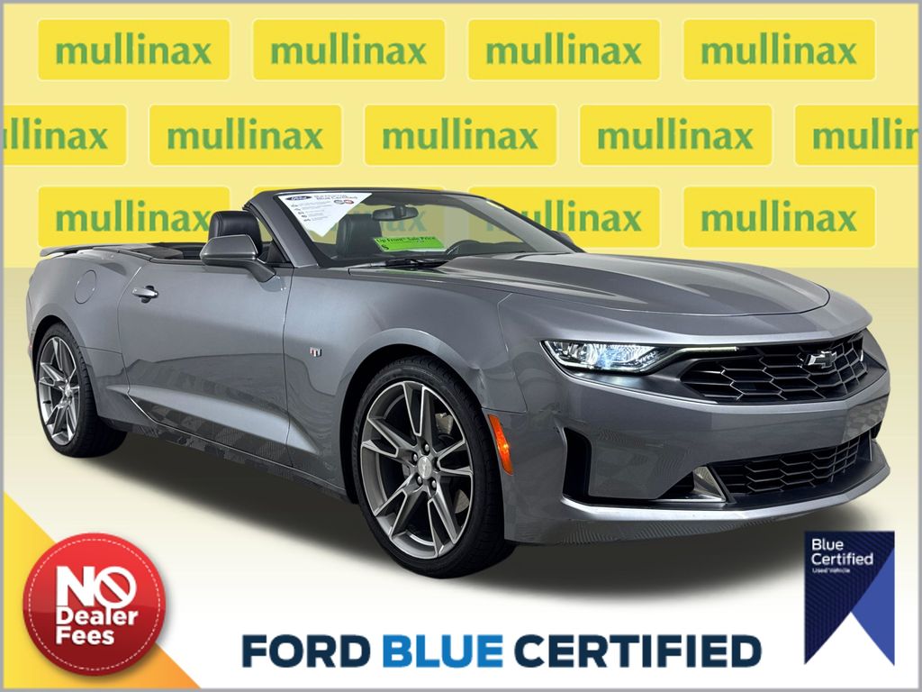 Gray (Satin Steel Metallic) 2020 Chevrolet Camaro Convertible Rear-Wheel Drive 6-Speed Manual