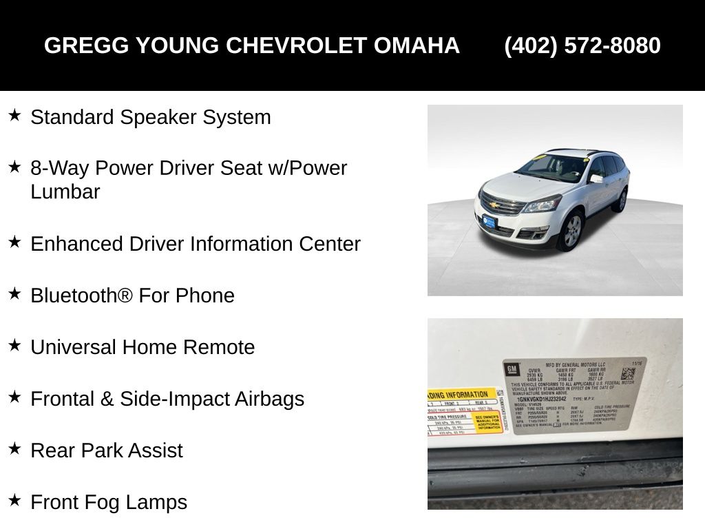 Used 2017 Chevrolet Traverse SUV