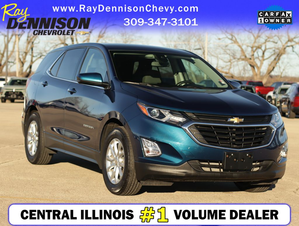 Pacific Blue Metallic 2020 Chevrolet Equinox 1.5T LT FWD SUV / Crossover Front-Wheel Drive 6-Speed Automatic Overdrive