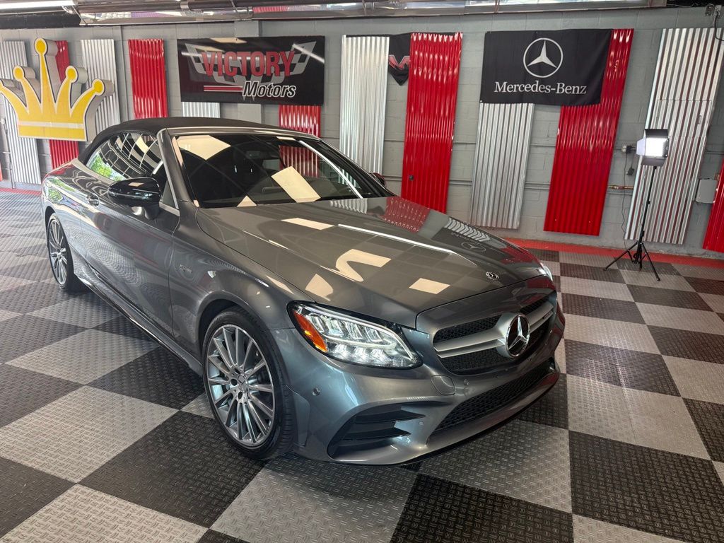 Silver 2021 Mercedes-Benz C-Class Convertible All-Wheel Drive 9-Speed Automatic