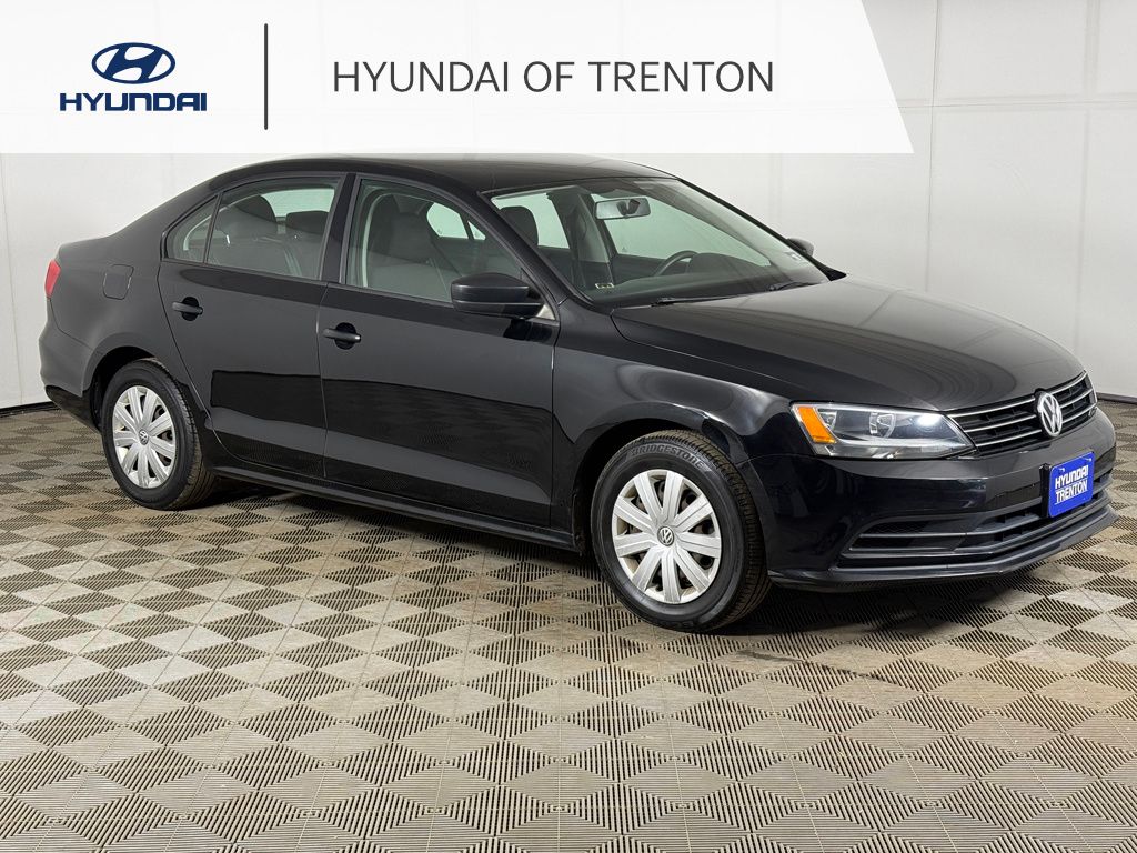 Black 2015 Volkswagen Jetta Sedan Front-Wheel Drive 6-Speed Automatic