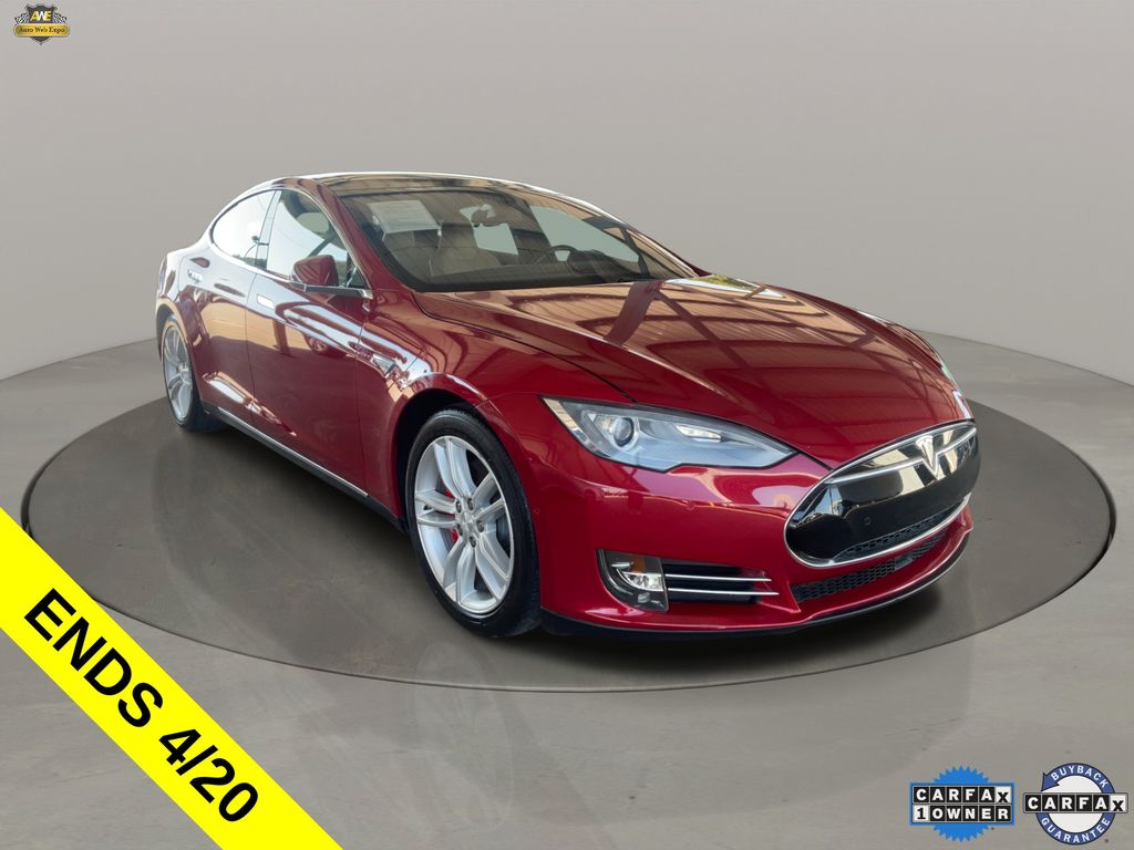 Red Multi-Coat 2016 Tesla Model S P90D AWD Sedan All-Wheel Drive 1-Speed Automatic