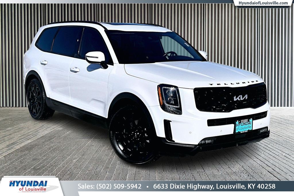 Glacial White Pearl 2022 Kia Telluride SX AWD SUV / Crossover All-Wheel Drive 8-Speed Automatic