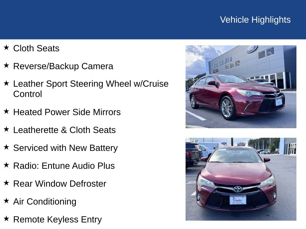 2016 Toyota Camry SE