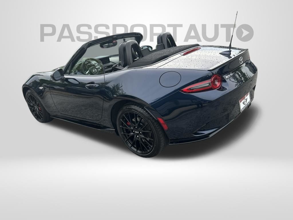 Deep Crystal Blue Mica 2025 Mazda MX-5 Miata Convertible Rear-Wheel Drive Automatic