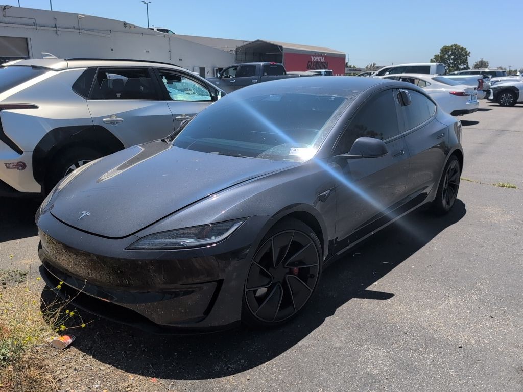 Stealth Gray 2024 Tesla Model 3 Sedan All-Wheel Drive 1-Speed Automatic