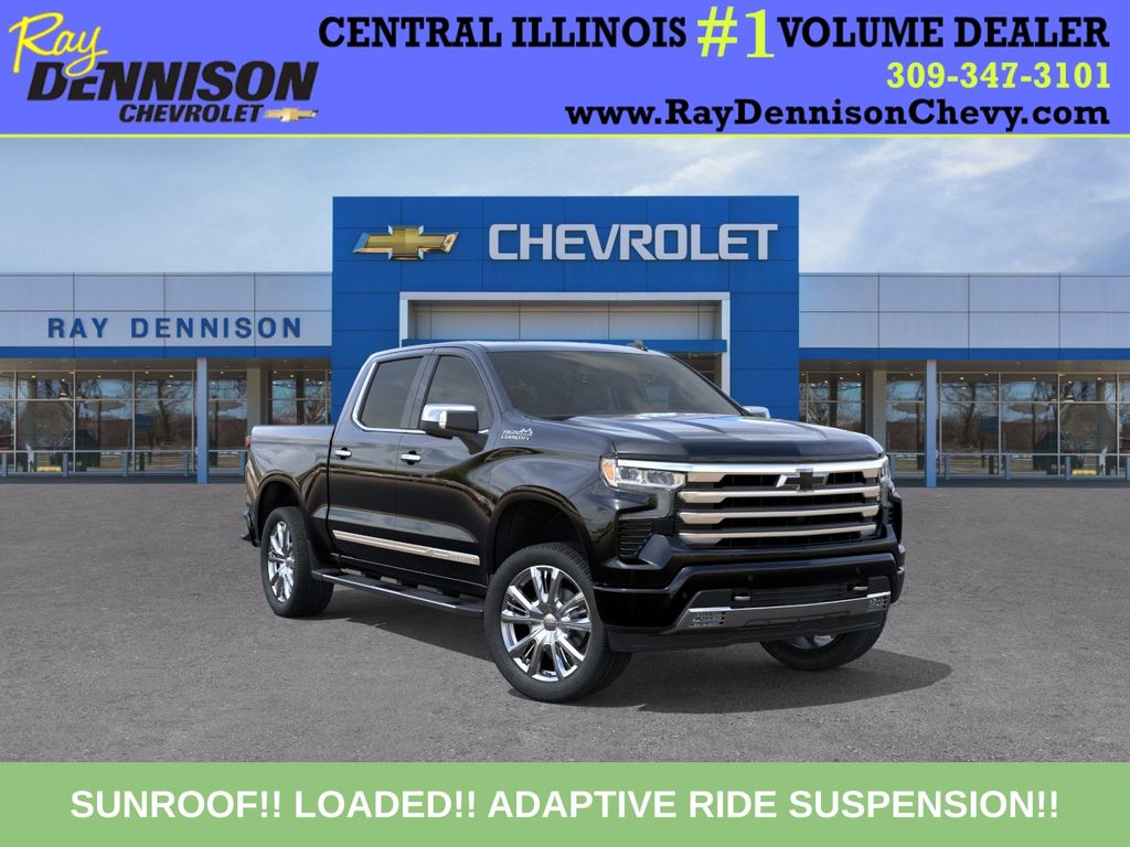 Black 2026 Chevrolet Silverado 1500 Pickup Truck Four-Wheel Drive Automatic