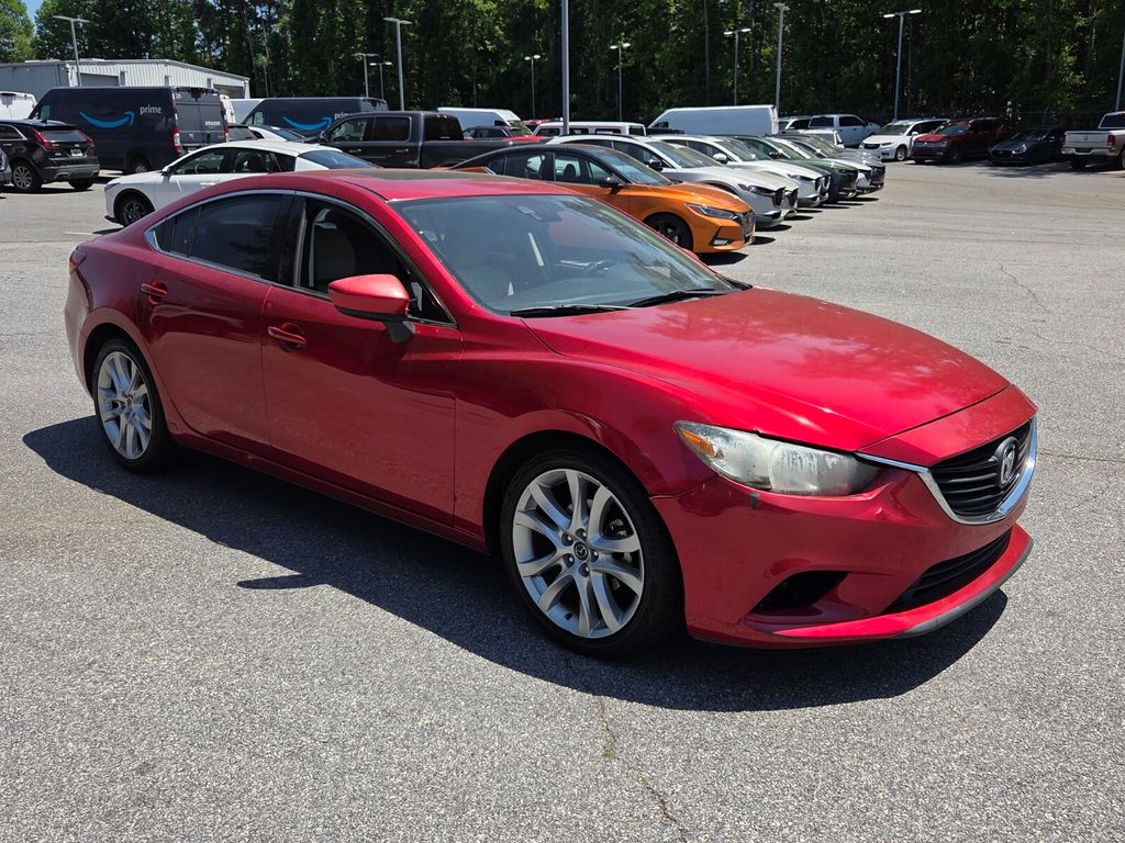 Soul Red Metallic 2015 Mazda MAZDA6 i Touring Sedan Front-Wheel Drive 6-Speed Automatic